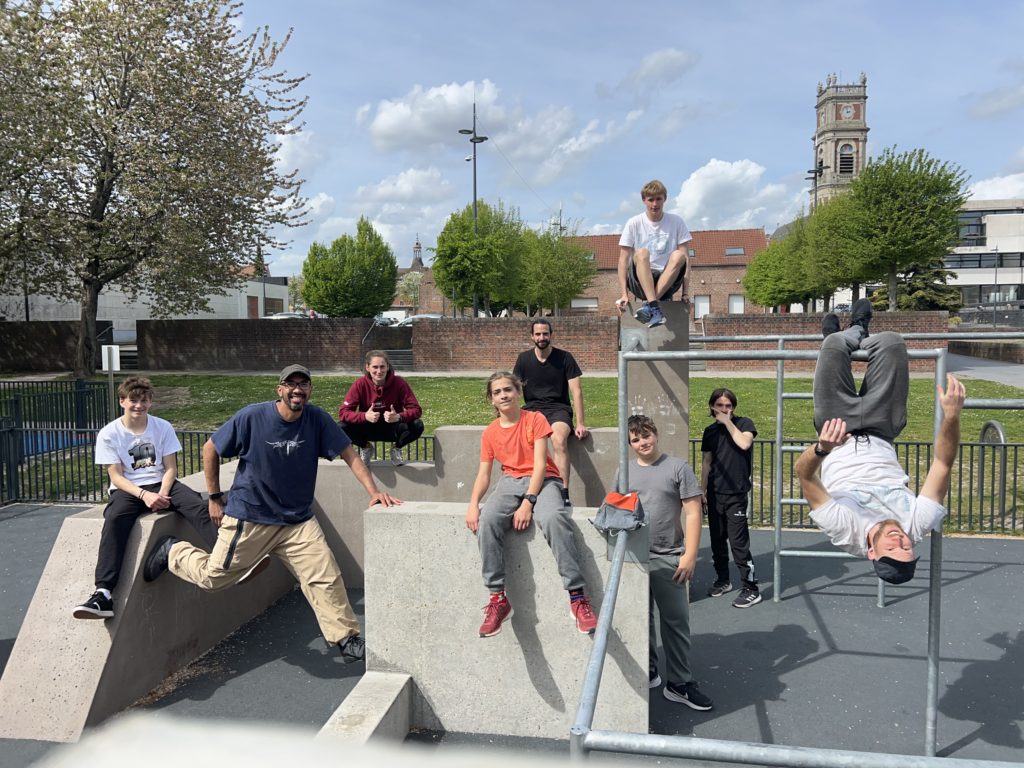 Henaliio et PKFA échanges Parkour Park Harnes